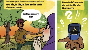 Flüchtlinge lernen Demokratie