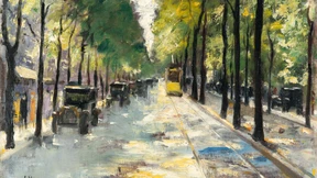 Auf der Straße im Sonnenschein