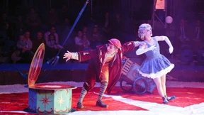 Clown mit Nikolausmütze