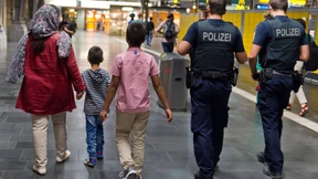 Ankunft von Flüchtlingen