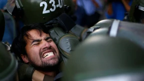 Gewalt bei Studentendemo in Chile