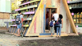 Künstler erschaffen modernes Öko-Viertel