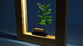 Amerikaner baut Bilderrahmen mit Slow-Motion-Effekt