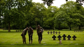 D-Day-Bier am normannischen Strand