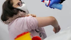 Corona-Impfzentrum im Testlauf