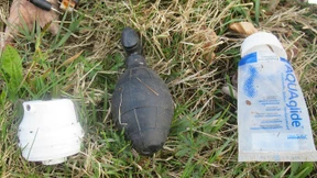 Sprengkommando rückt an für Sexspielzeug in Handgranatenform