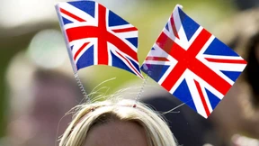 Doppelt goldener Union Jack