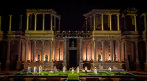 Nachts wird in Mérida Theater gespielt