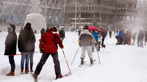Zentrum Spaniens versinkt im Schnee