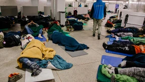 Nachtasyl in einer U-Bahn-Station