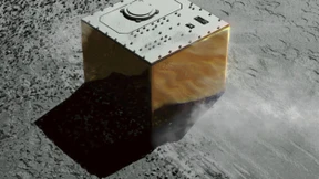 Poröser Schutthaufen in den Tiefen des Alls