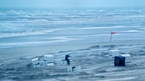 Steife Brise an der Nordsee