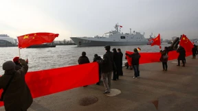 Chinas Marine besucht Hamburg