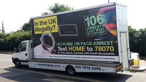 „Go Home“-Wagen werden wieder abgeschafft