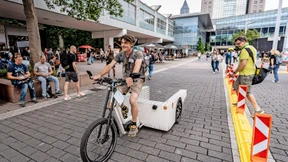 Mit dem Lastenfahrrad zum Kunden