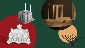 Chanukkaleuchter: Gottes Form und Designers Beitrag