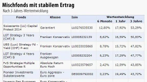 Währungsgewinne bringen Franken-Fonds nach vorn