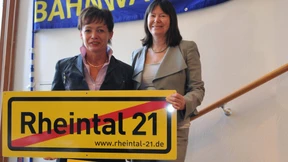 Rheinland-Pfalz will neue Bahnstrecke im Rheintal