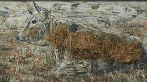 Europa ist eine Kuh mit Stroh im Magen