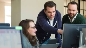 Das Lächeln gehört zum Geschäft