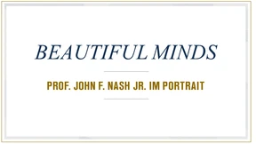 Prof. John F. Nash Jr. im Portrait