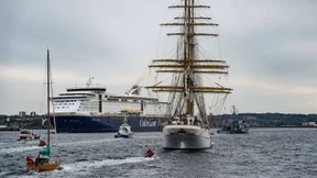 Großer Empfang für ein stolzes Schiff