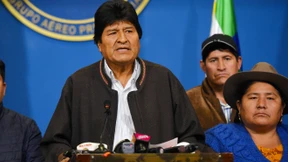 Morales auf dem Weg ins Exil