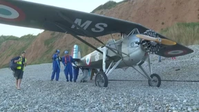 Notlandung am Strand