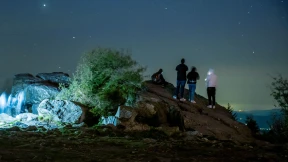 Polarlichter leuchten über Hessen
