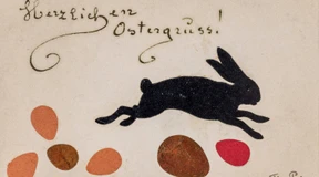 Dame mit Schere und Hut