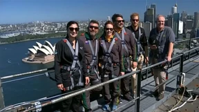 Prinz Harry auf der Sydney Harbour Bridge