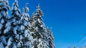 Strecke machen im Schnee