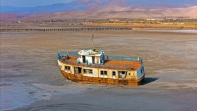 Wie ein See verschwindet