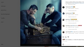 Schach-Duell zwischen Messi und Ronaldo