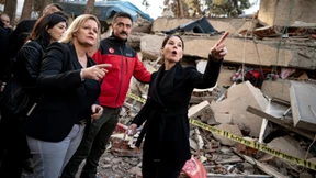 Baerbock und Faeser im Erdbebengebiet