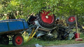 15 Verletzte bei schwerem Traktorunfall in Mittelfranken