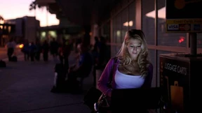 Südwesten Amerikas und Teile Mexikos im Dunkeln