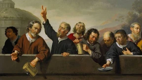 Der Türsteher mit der Sammelbüchse