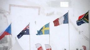 Im Schneetreiben und auf dem Treppchen