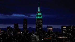 Das Empire State Building wird 90