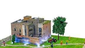 Die Brömserburg zum Schneiden und Kleben