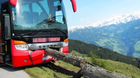 Fahrer ohnmächtig – Tourist verhindert Bus-Absturz