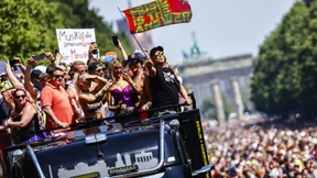 „Rave the Planet“-Teilnehmer tanzen für Frieden durch Berlin