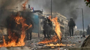 Ausschreitungen nach Demos in Griechenland