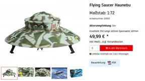 Ein fiktives Nazi-Ufo für die Kleinen