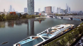 Frankfurts Badeschiff droht der Untergang