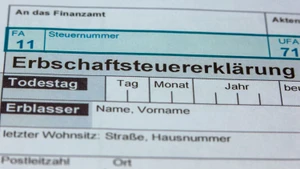 Formulare für die Erbschaftssteuererklärung des Finanzamtes
