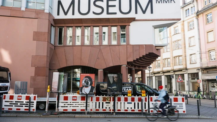 Bleibt voraussichtlich bis November zu: Das Museum für Moderne Kunst an der Braubachstraße wird brandschutzsaniert.