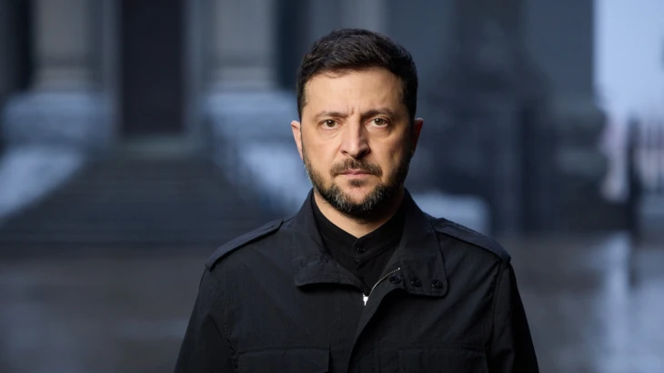 Wolodymyr Selenskyj während einer Videoansprache an die Nation.