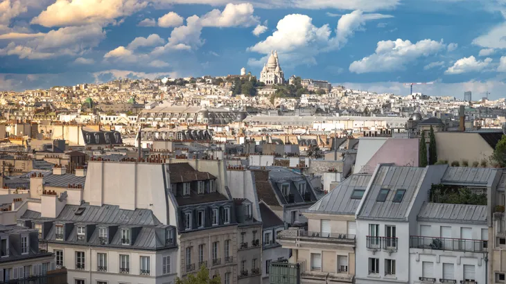 Schöner alter Gebäudebestand: Blick über Paris